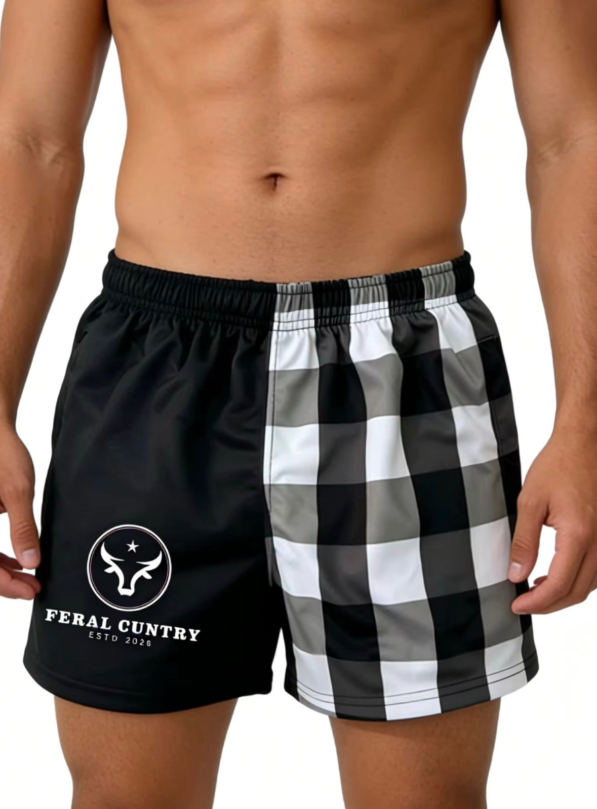Checkered Footy Shorts